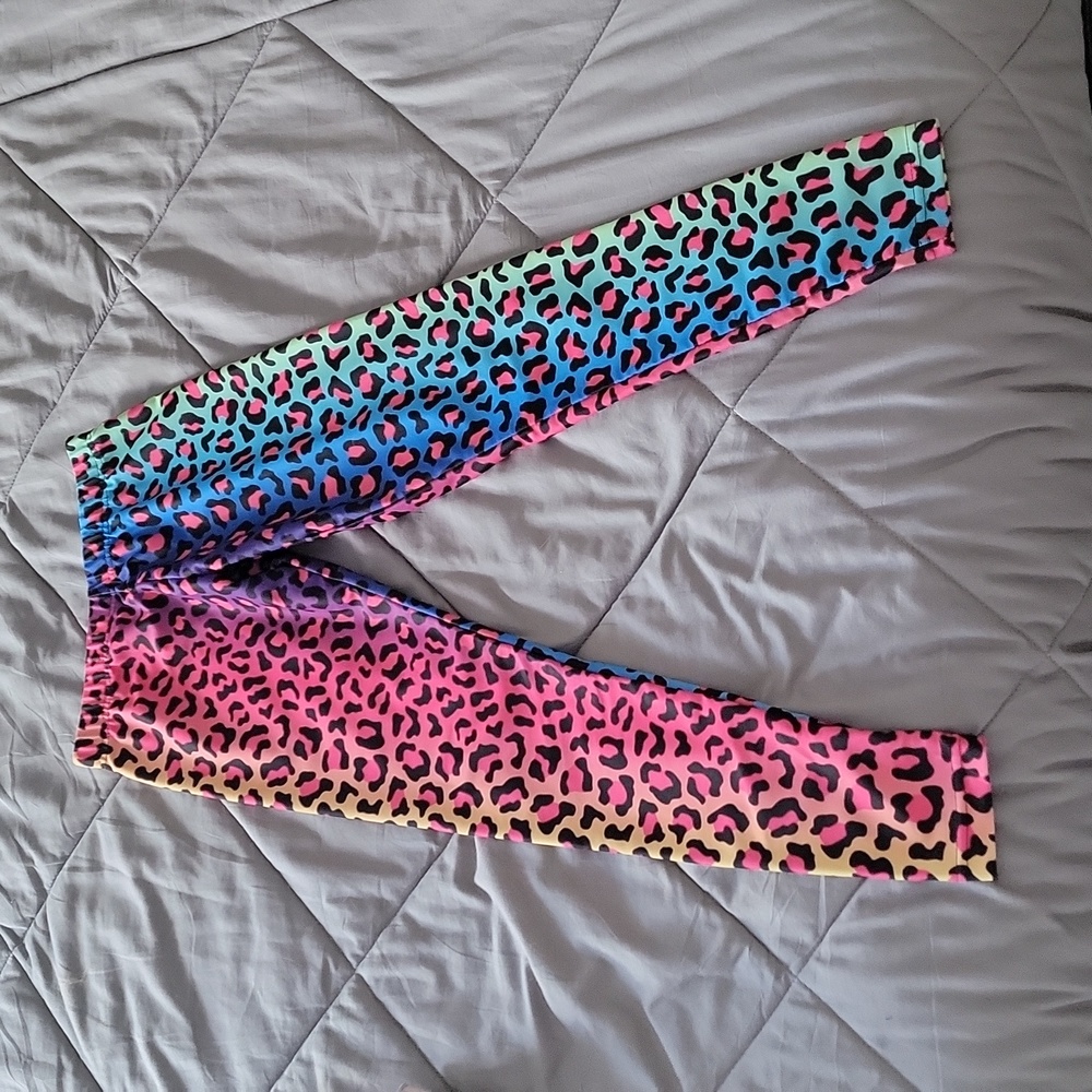 Lisa Frank inspired kids leggings